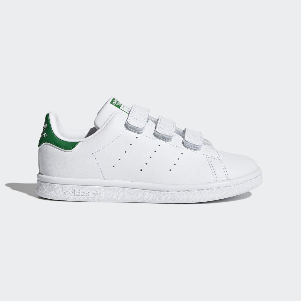 Adidas Boys' Stan Smith Originals Shoes White/Green Ireland M20607